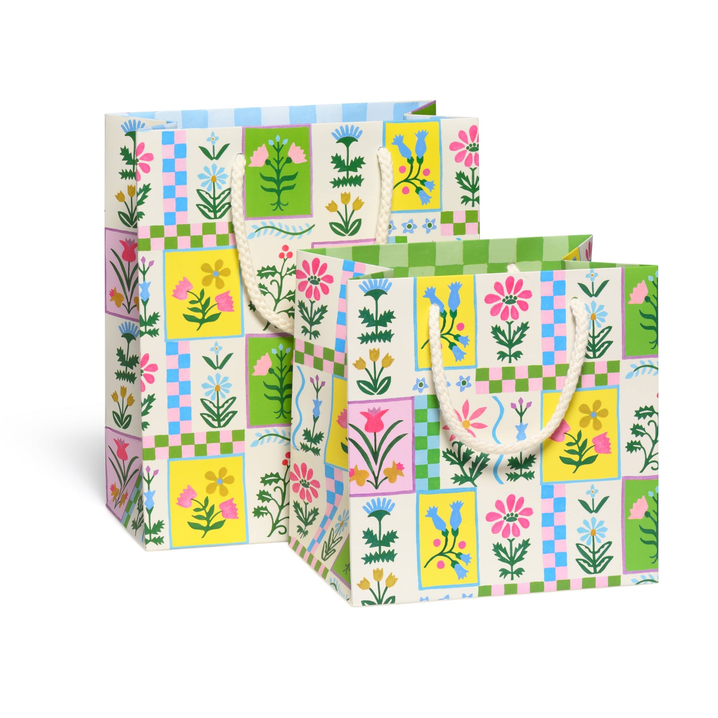 Retro Flower gift bags: Medium