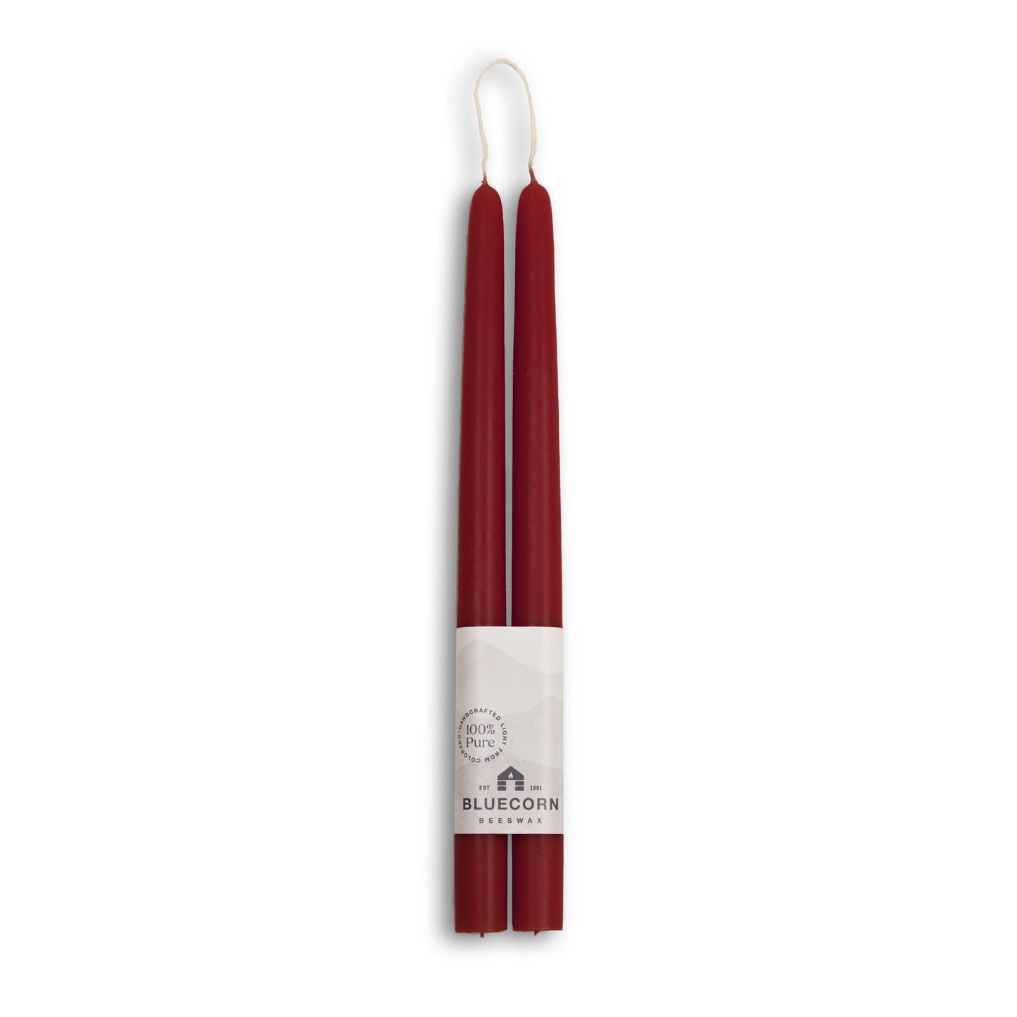 Beeswax Taper Candles – Eco-Friendly, Dripless & Handmade: Dusty Rose / 12"