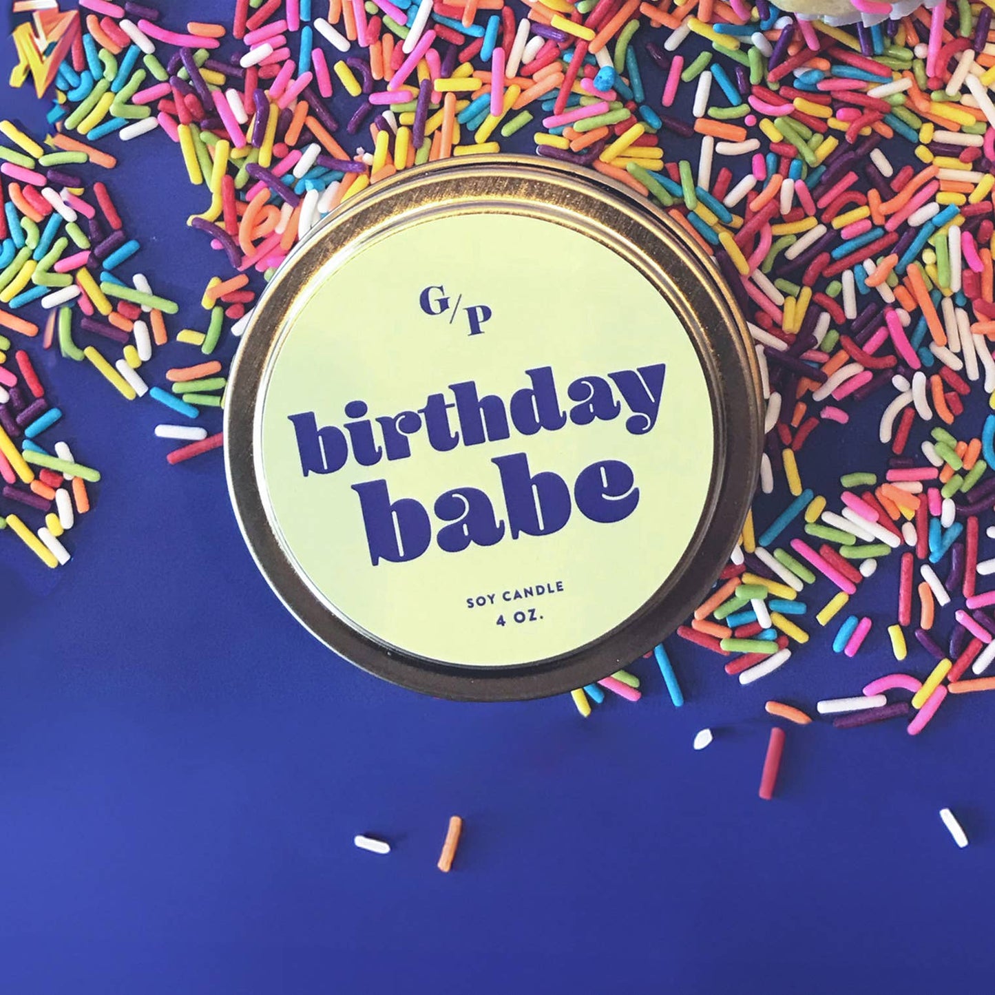 Birthday Babe Just Because 4 oz. Candle Tin