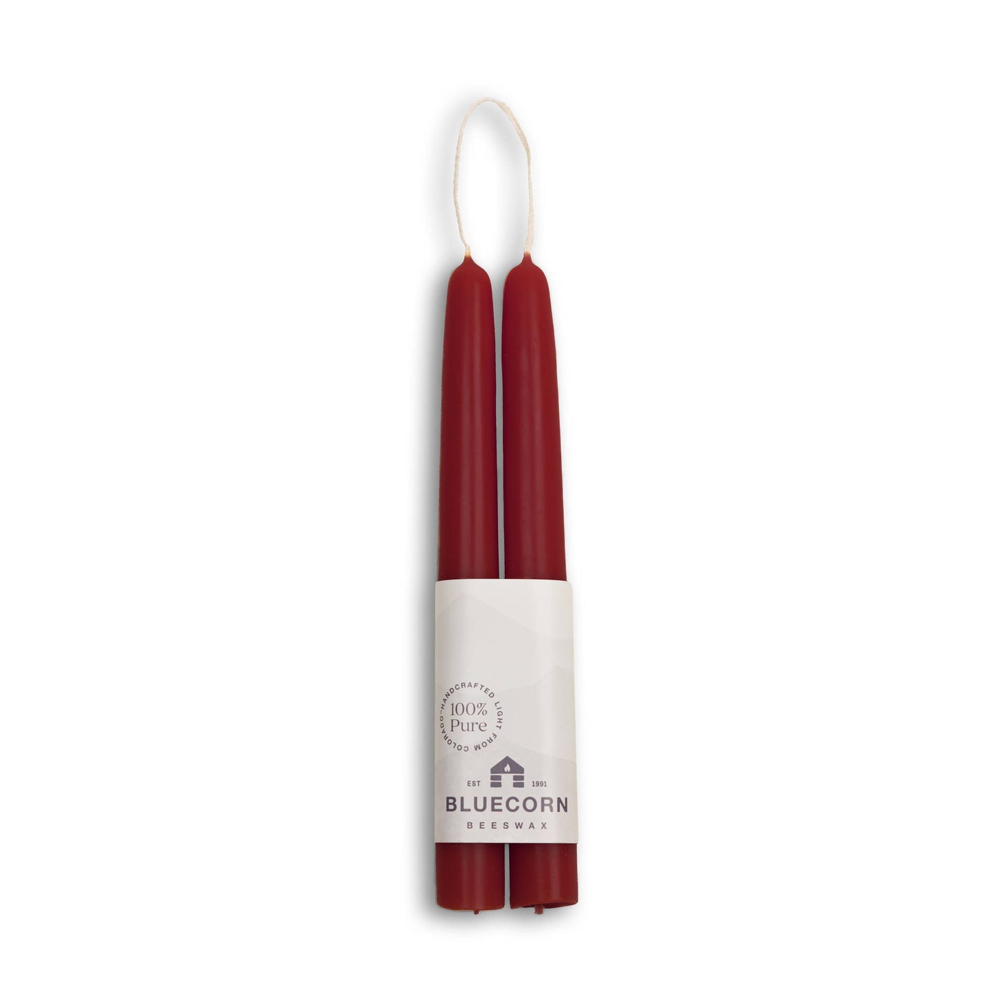 Beeswax Taper Candles – Eco-Friendly, Dripless & Handmade: Dusty Rose / 12"