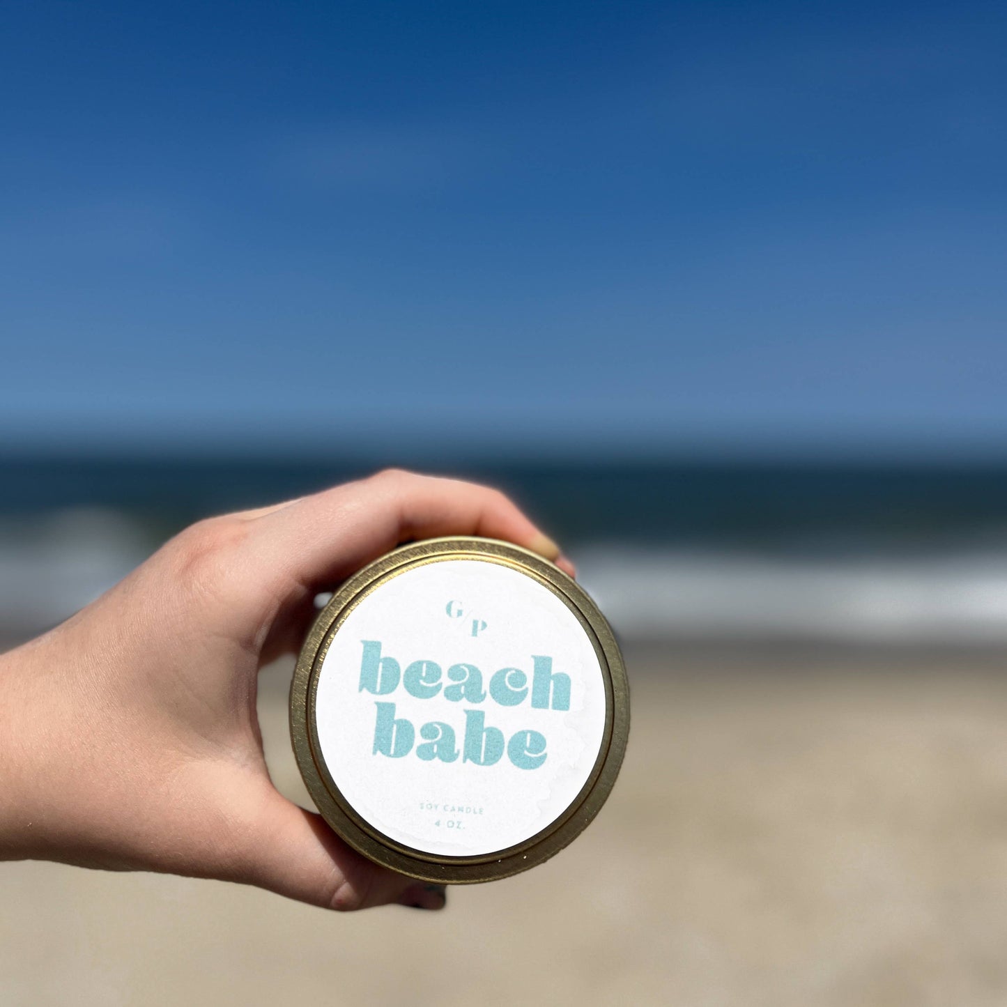 Beach Babe Just Because 4 oz. Candle Tin
