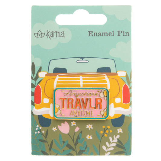 Enamel Pins: License Plate