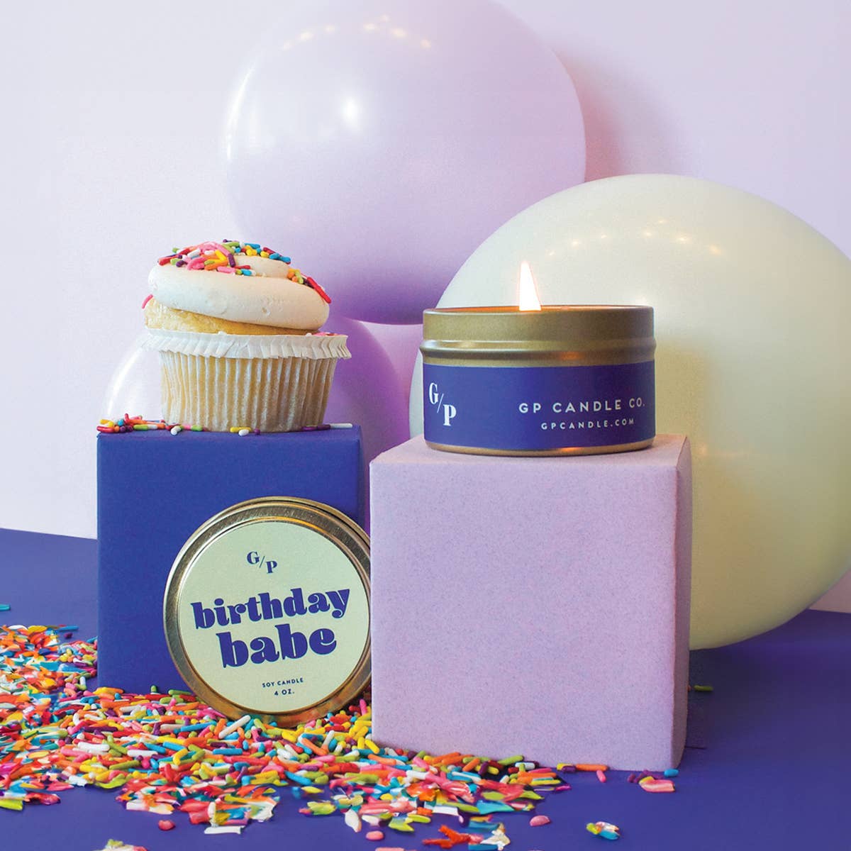 Birthday Babe Just Because 4 oz. Candle Tin