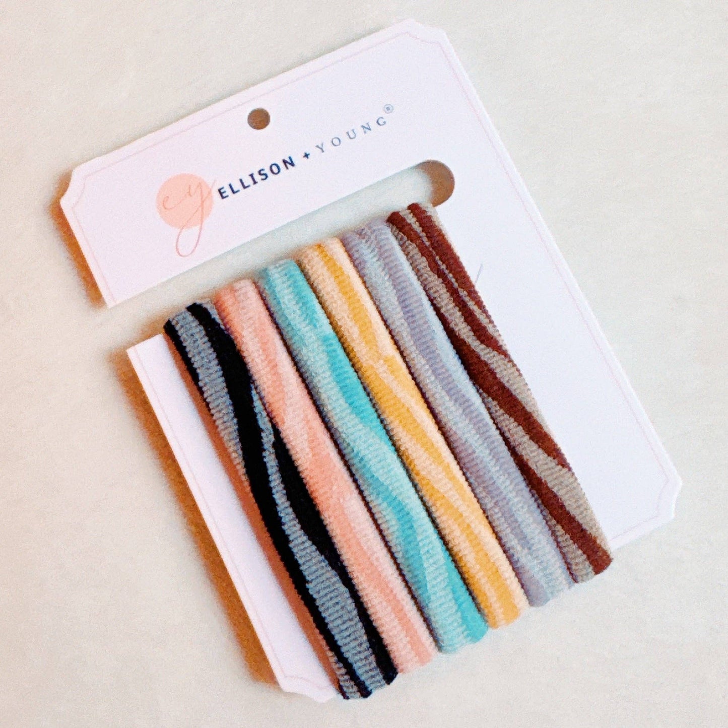 Worlds Best Everyday Hair Ties Set Of 6: Stripes