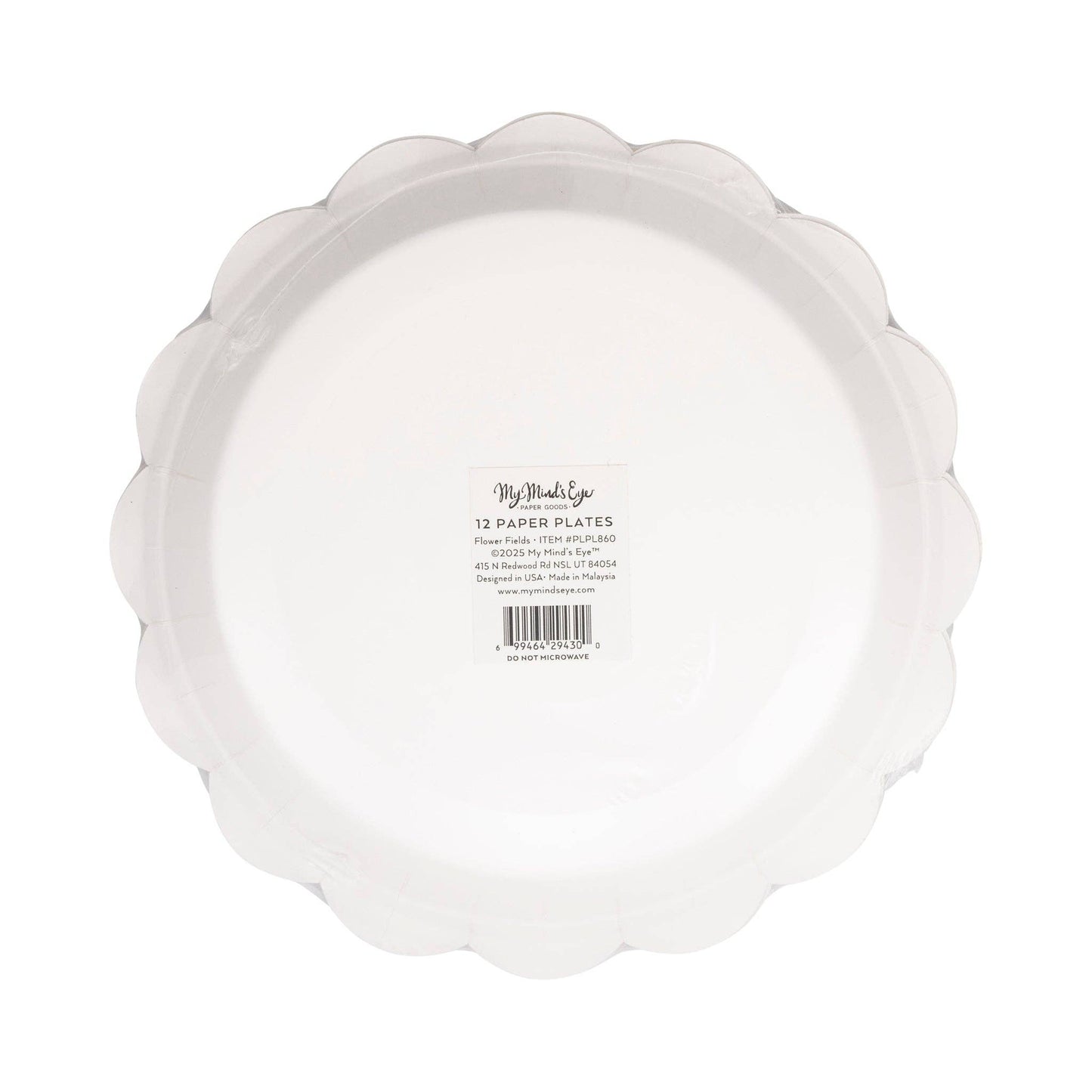 PLPL860 - Flower Fields Paper Plate