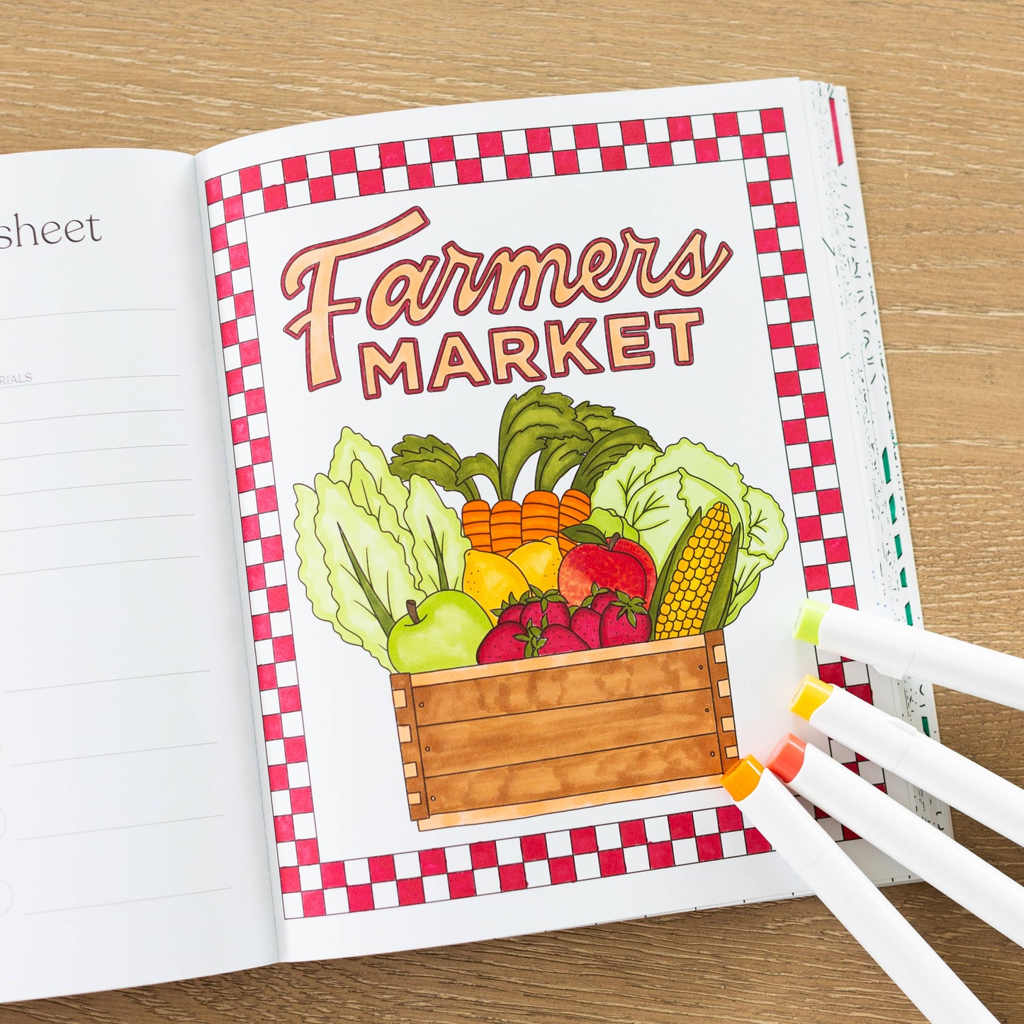 Farmers Market Coloring Book PREORDER MID MARCH