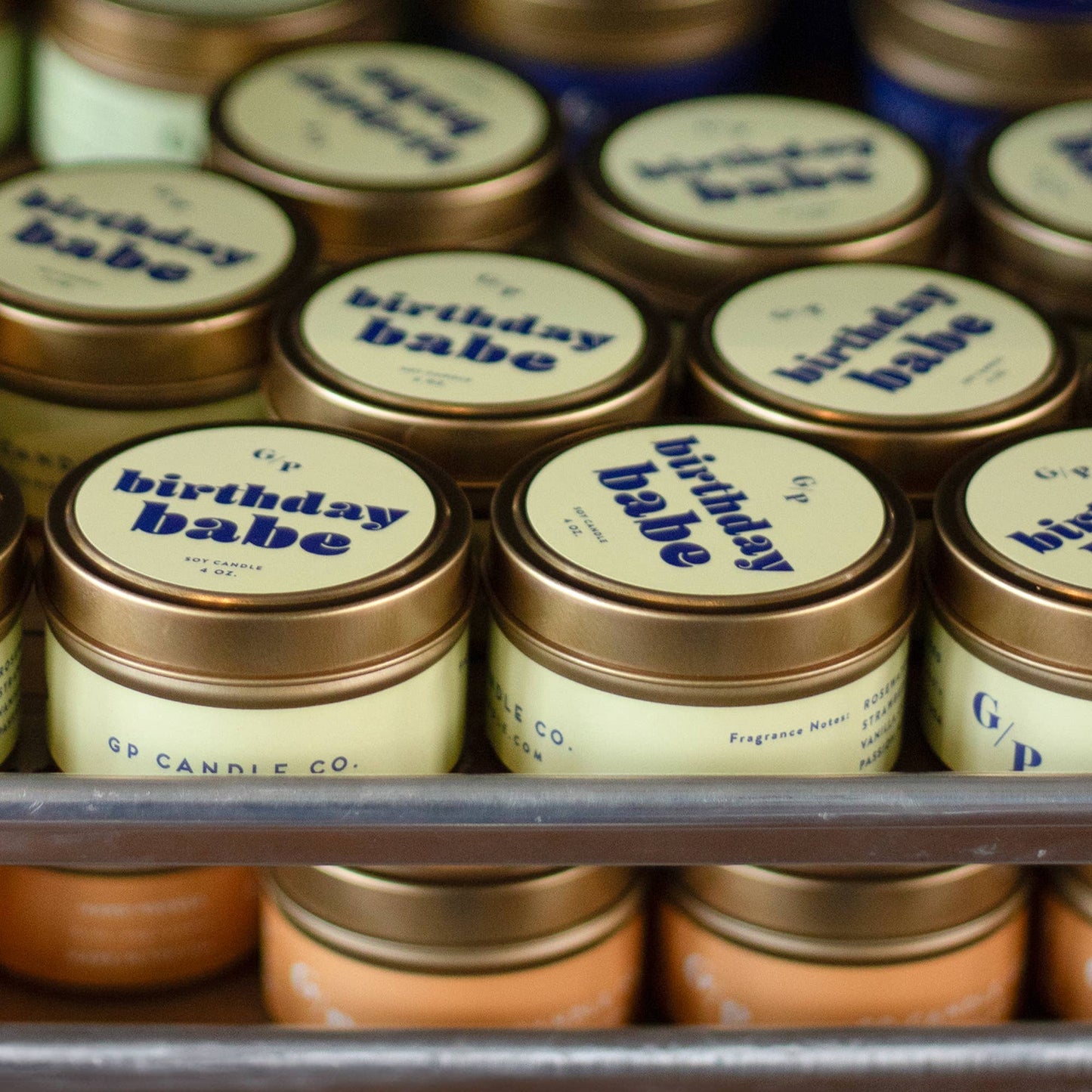 Birthday Babe Just Because 4 oz. Candle Tin