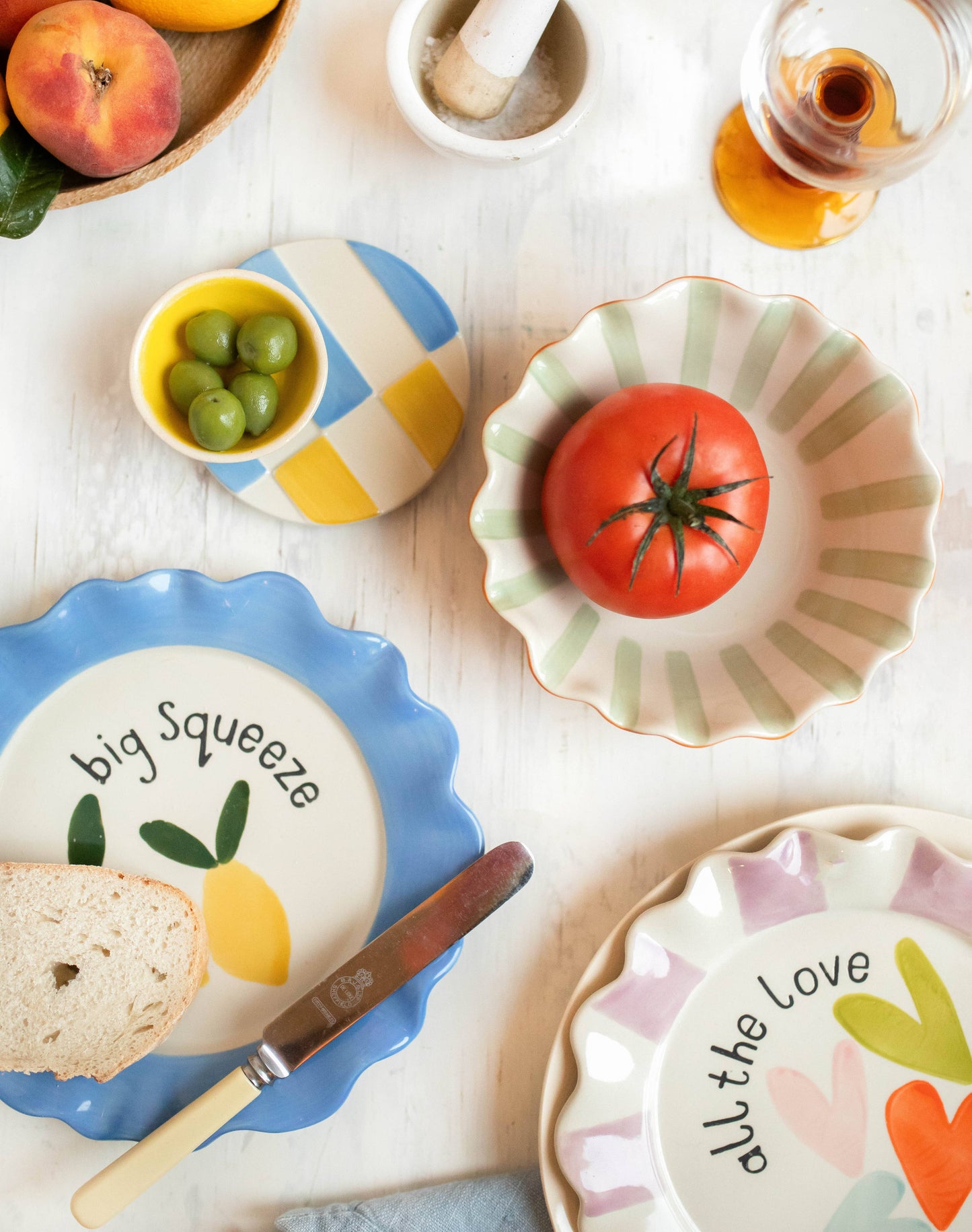 All The Love Multi Hearts Plate