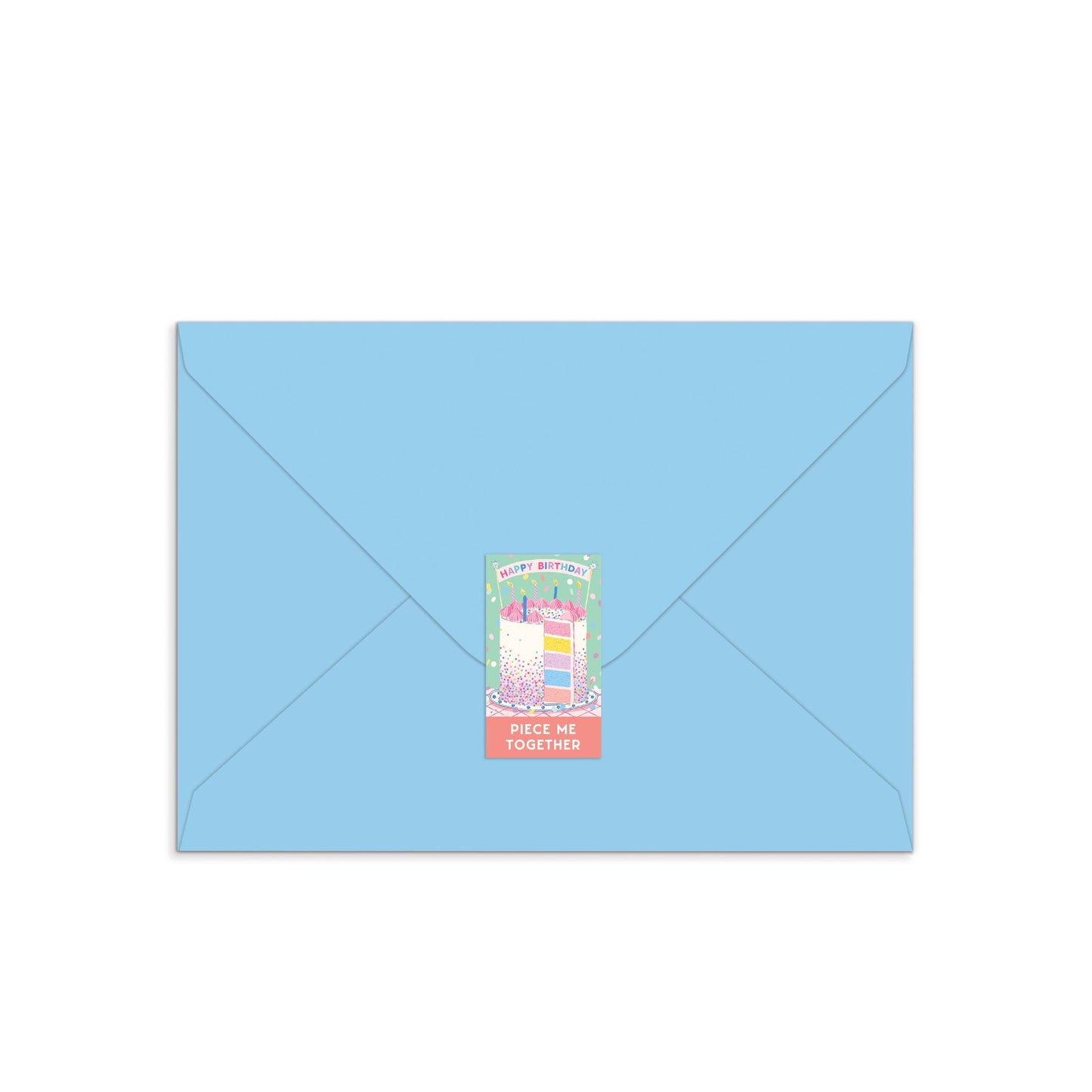 Confetti Birthday Cake Greeting Card Puzzle