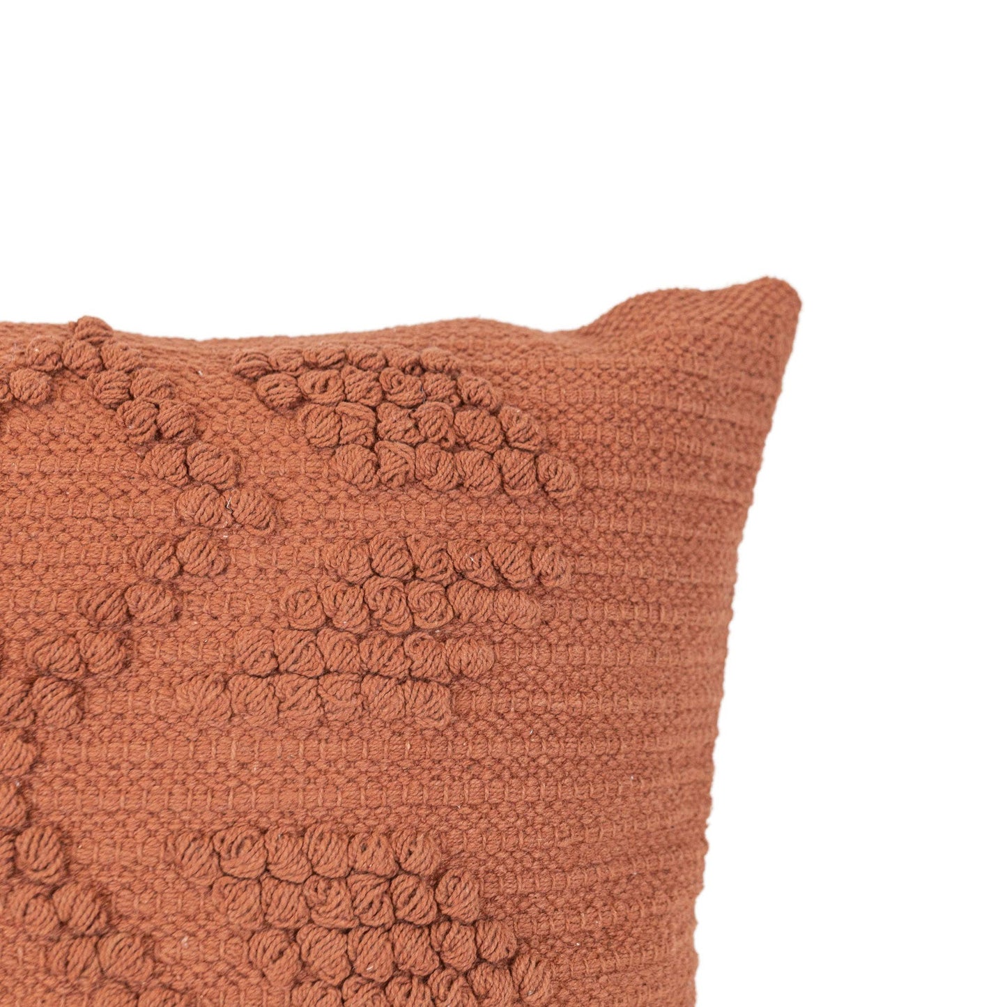 Rosa 20x20 Rust Southwest Geo Filled Pillow Cotton
