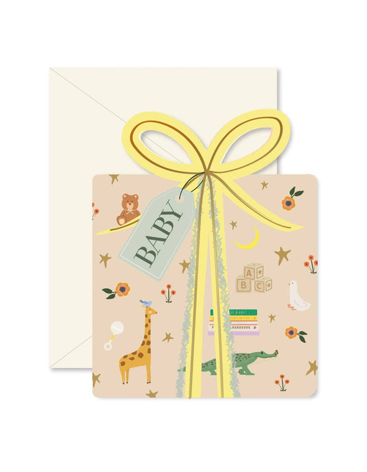 Baby Gift Die-Cut Greeting Card