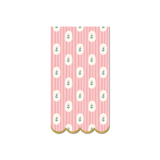 FLR1238 - Striped Floral Dinner Napkin