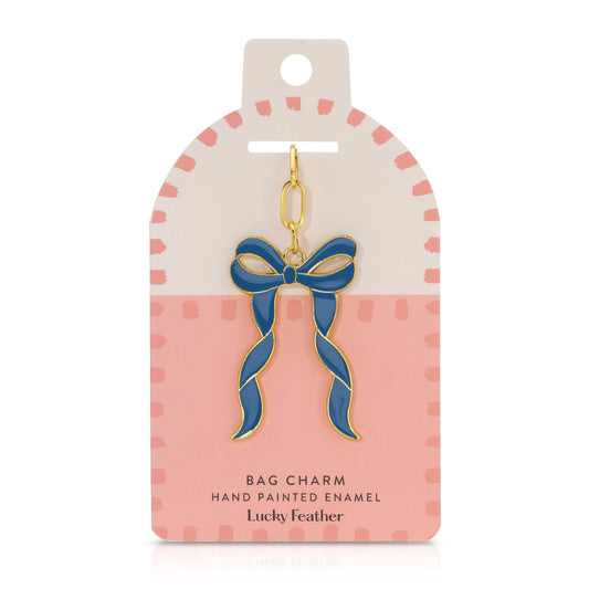 Enamel Bag Charm - Bow