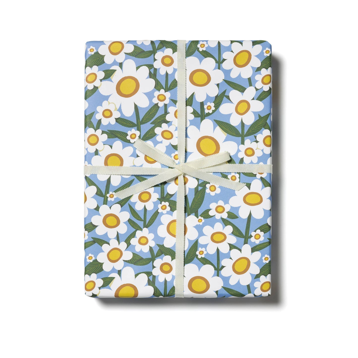 Seventies Daisy wrapping paper: Rolls of 3 sheets