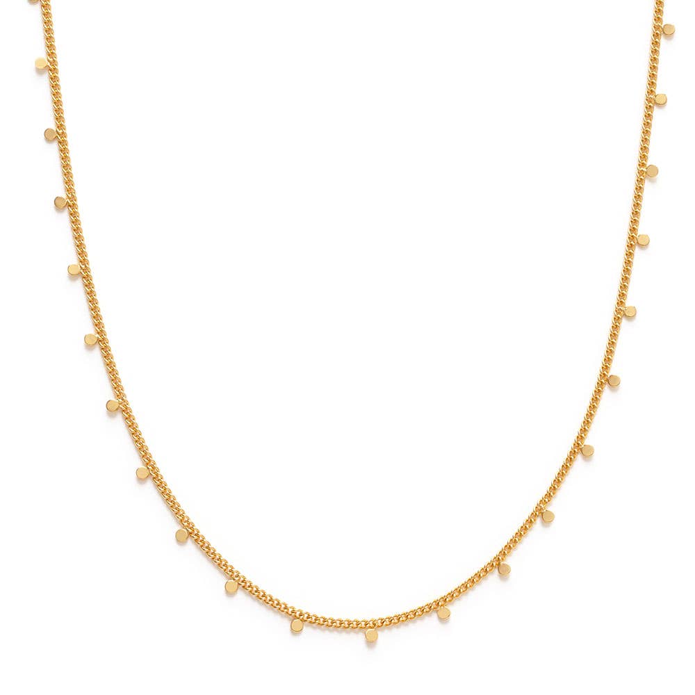 Tiny Dot Necklace: Silver
