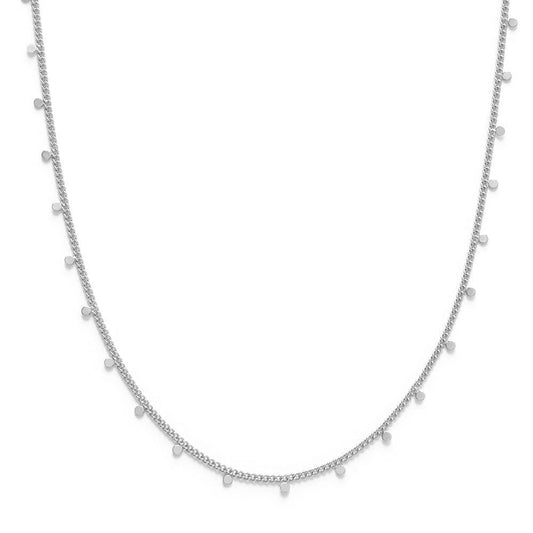 Tiny Dot Necklace: Silver