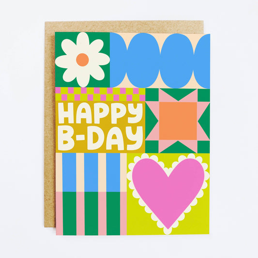 Quilted Birthday Greeting Card