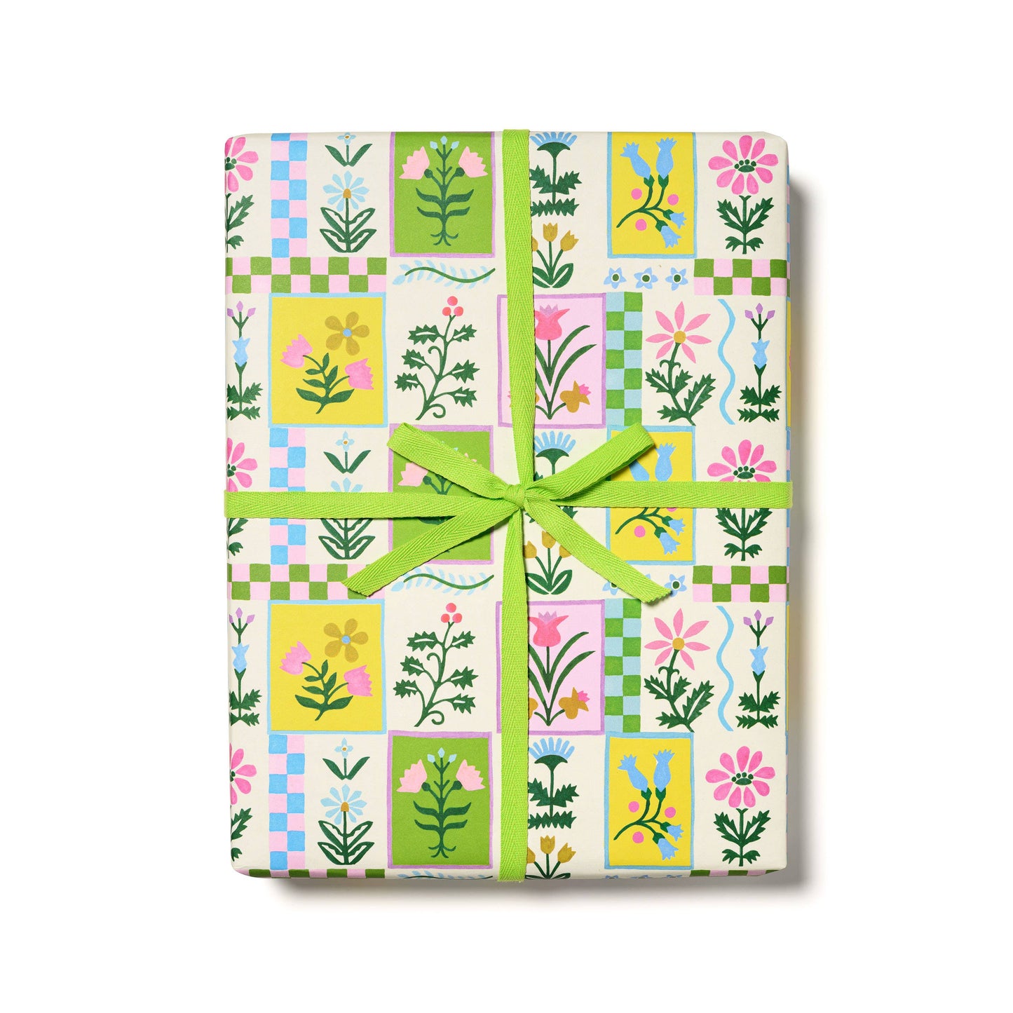 Retro Flower wrapping paper: Rolls of 3 sheets