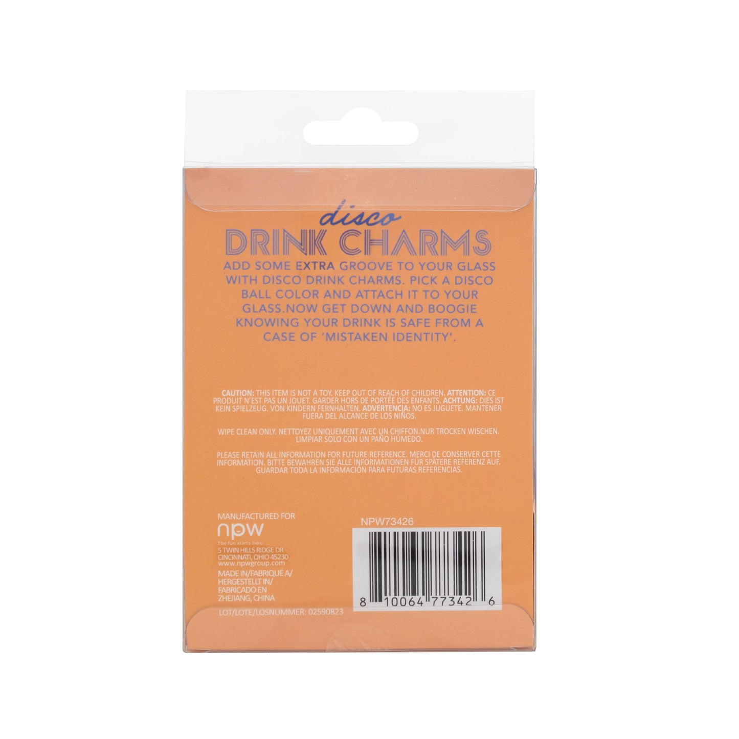 Disco Drink Charms-6 Pack