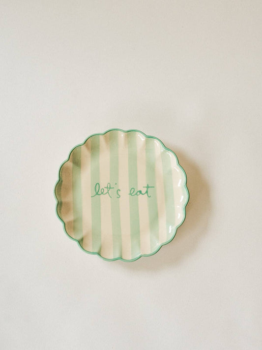 Enjoy Dessert Plates: GREEN