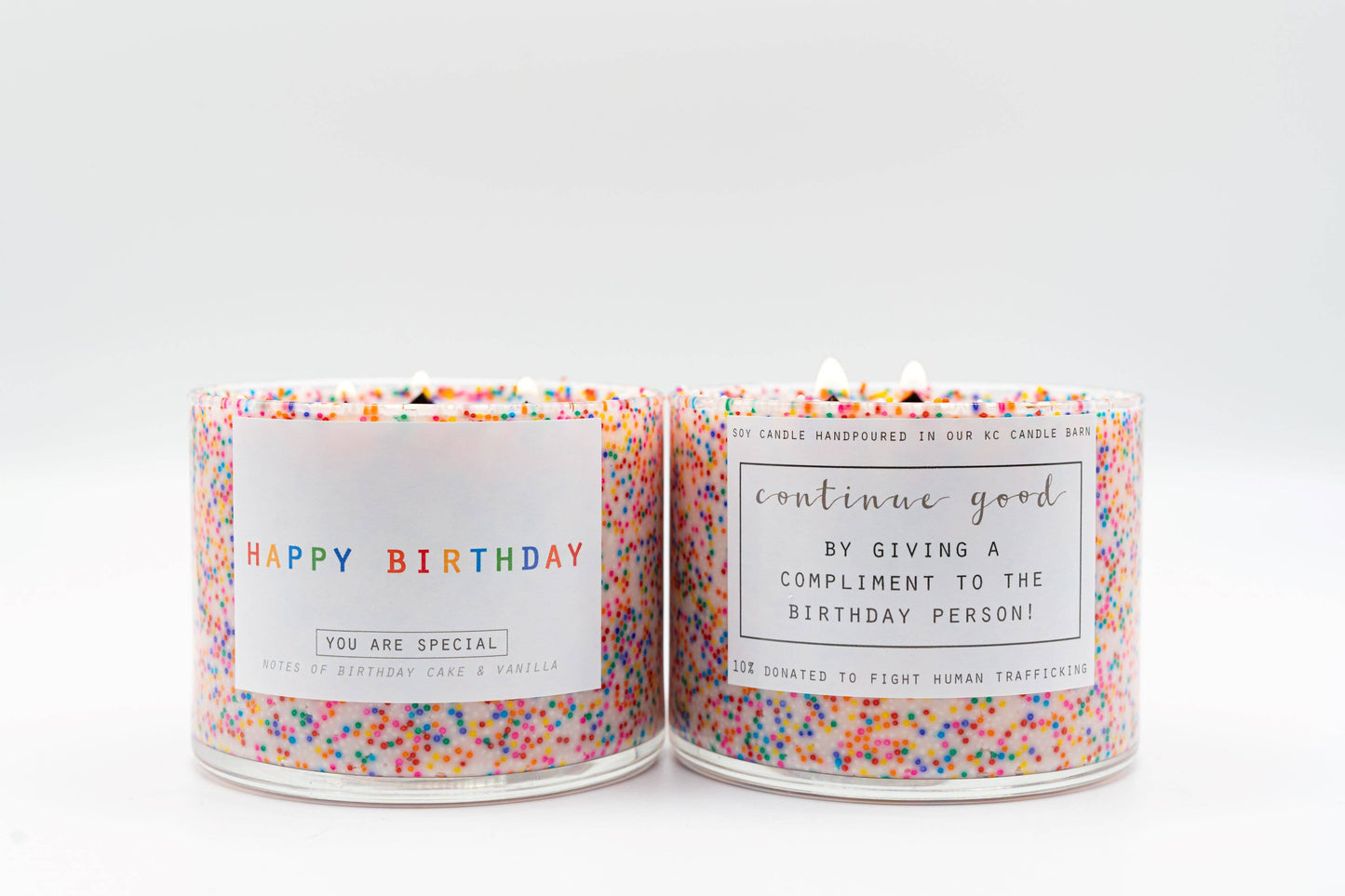 3 Wick Happy Birthday - 15 oz Soy Candle