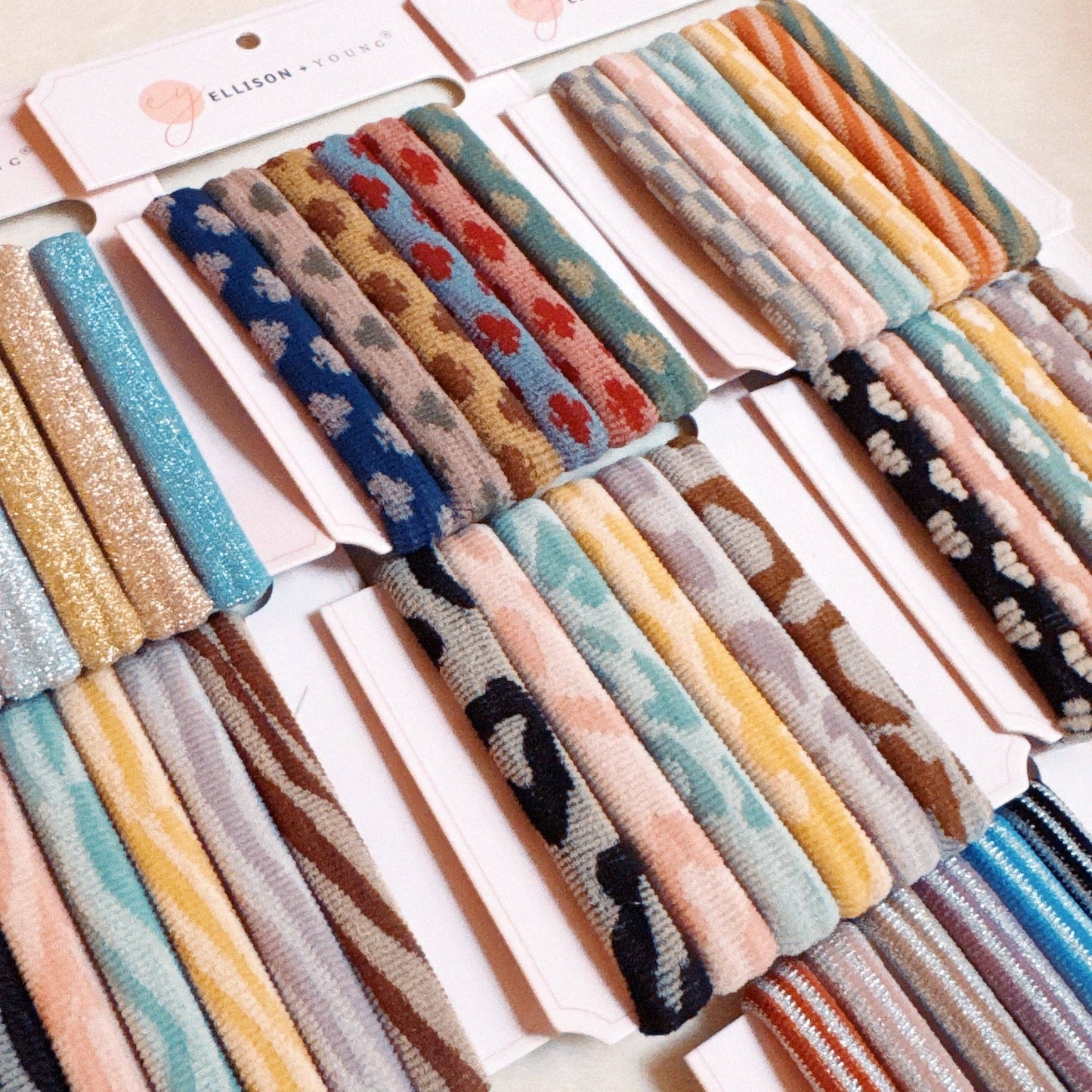 Worlds Best Everyday Hair Ties Set Of 6: Stripes
