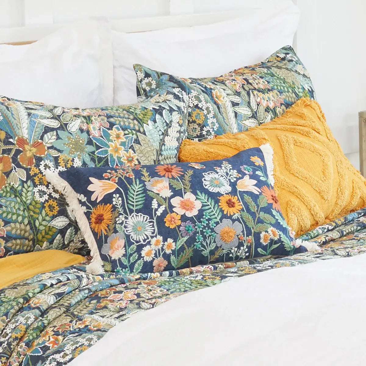 Queensgrove Floral Throw Pillow