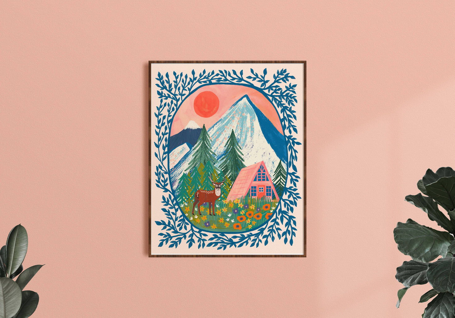 Into the Wilderness - Mountain Landscape Art Print: 10 x 8