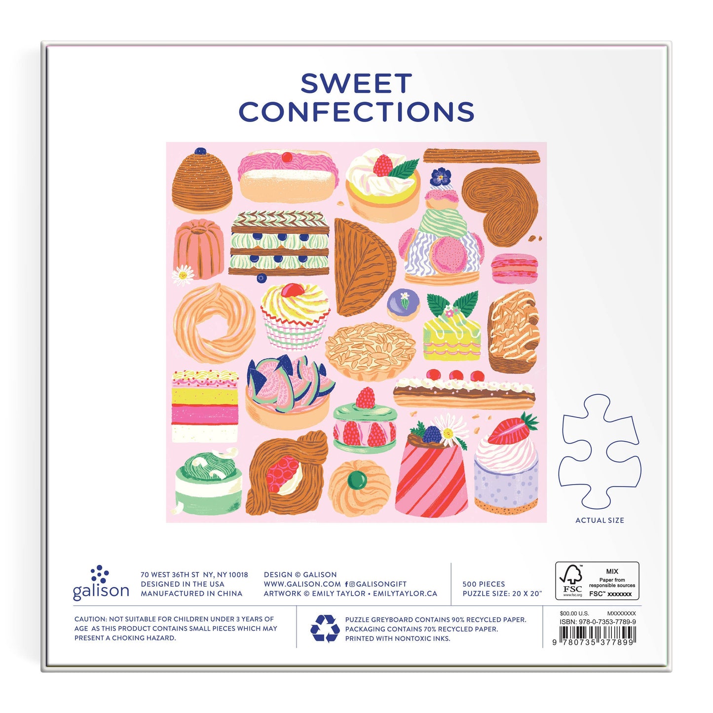 Sweet Confections 500 Piece Puzzle